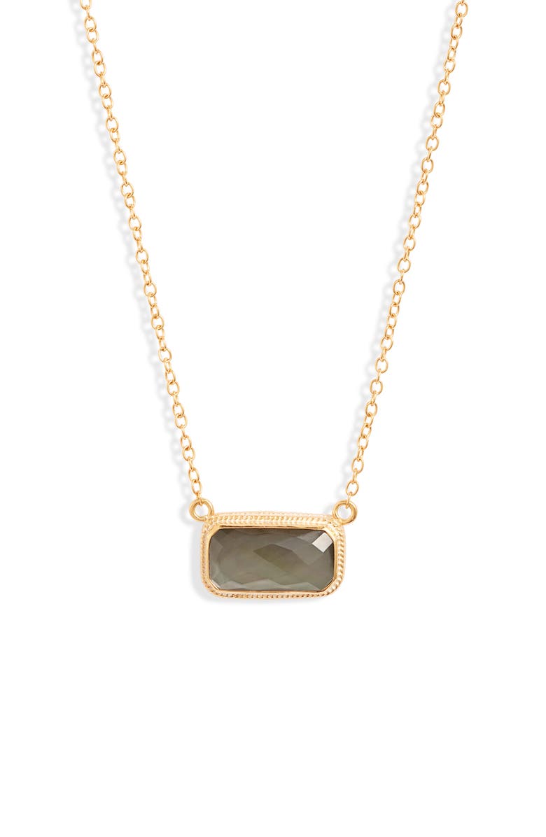 Anna Beck Baguette Stone Necklace, Main, color,