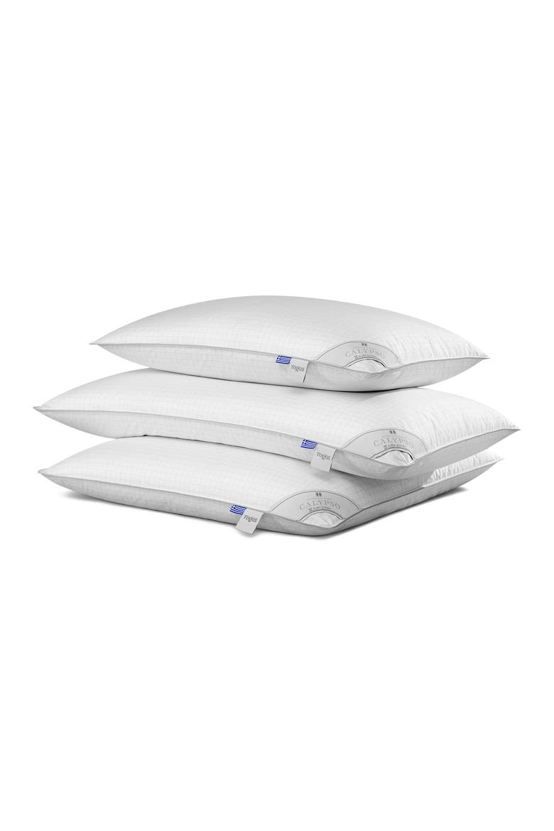 Calypso goose down pillow, Alternate, color, White