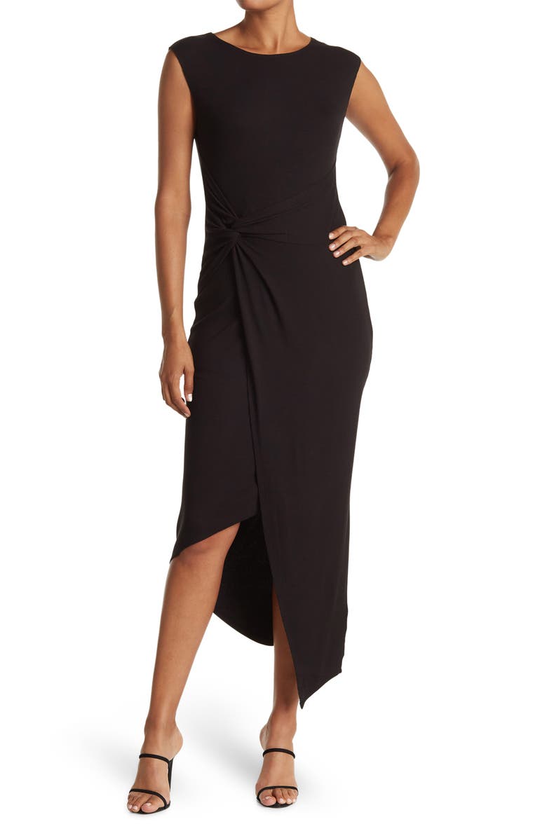 Laundry by Shelli Segal Knot Front Midi Dress | Nordstromrack Laundry by Shelli Segal Knot Front Midi Dress | Nordstromrack