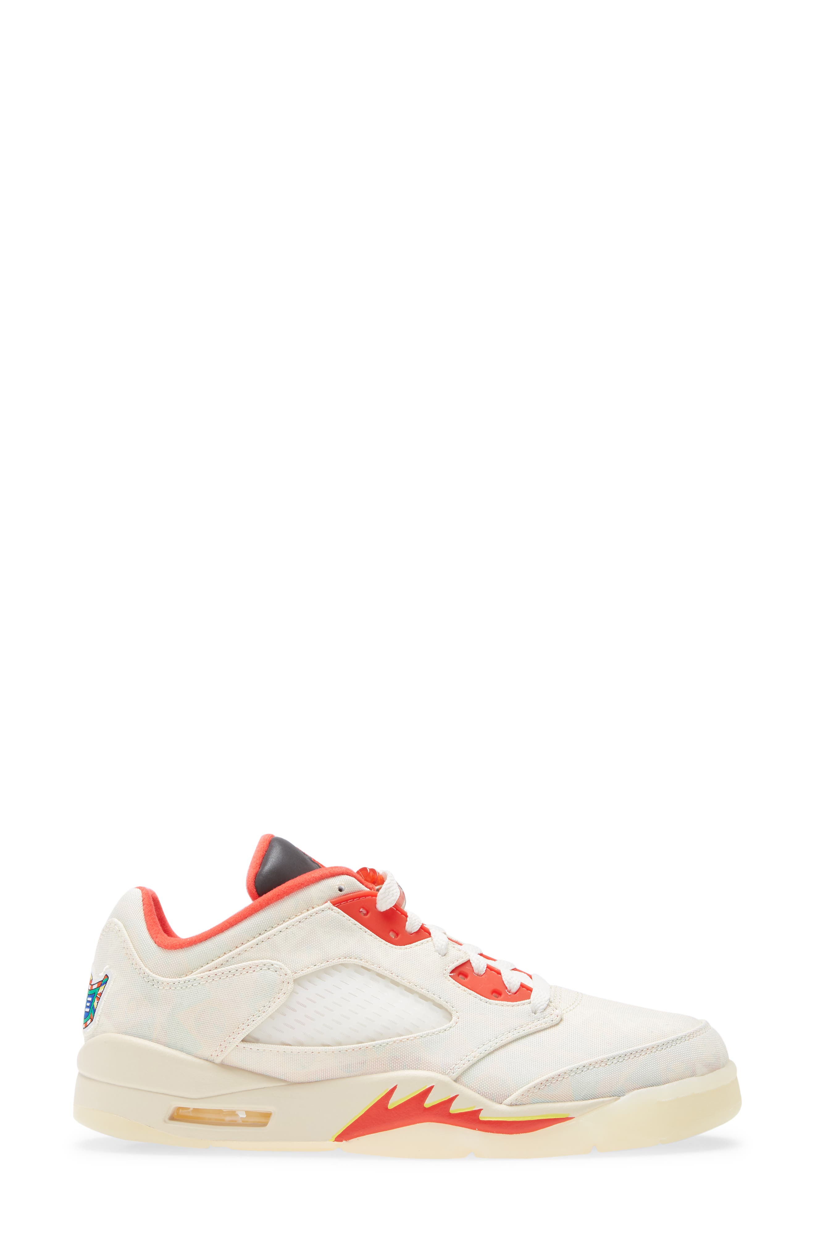 Air Jordan 5 Retro Low Chinese New Year Sneaker, Alternate, color, SAIL/ RED/ YELLOW/ PEARL