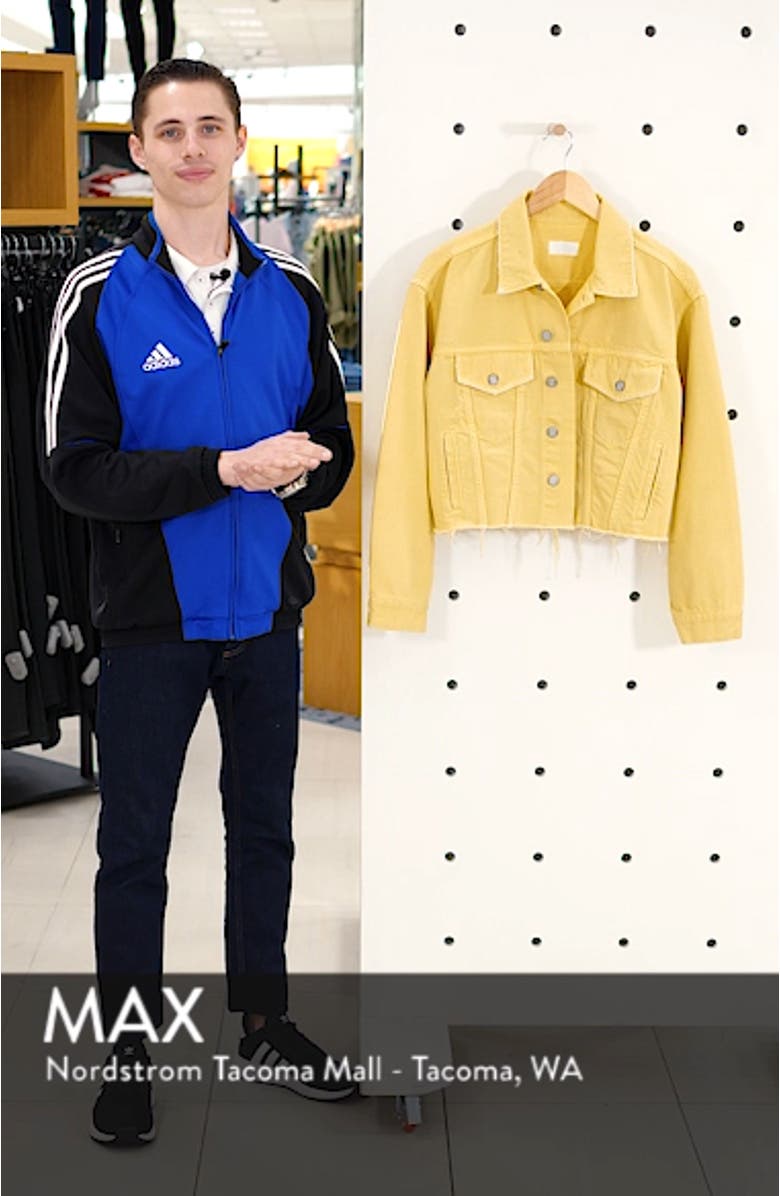 The Harvey Raw Hem Denim Jacket, sales video thumbnail