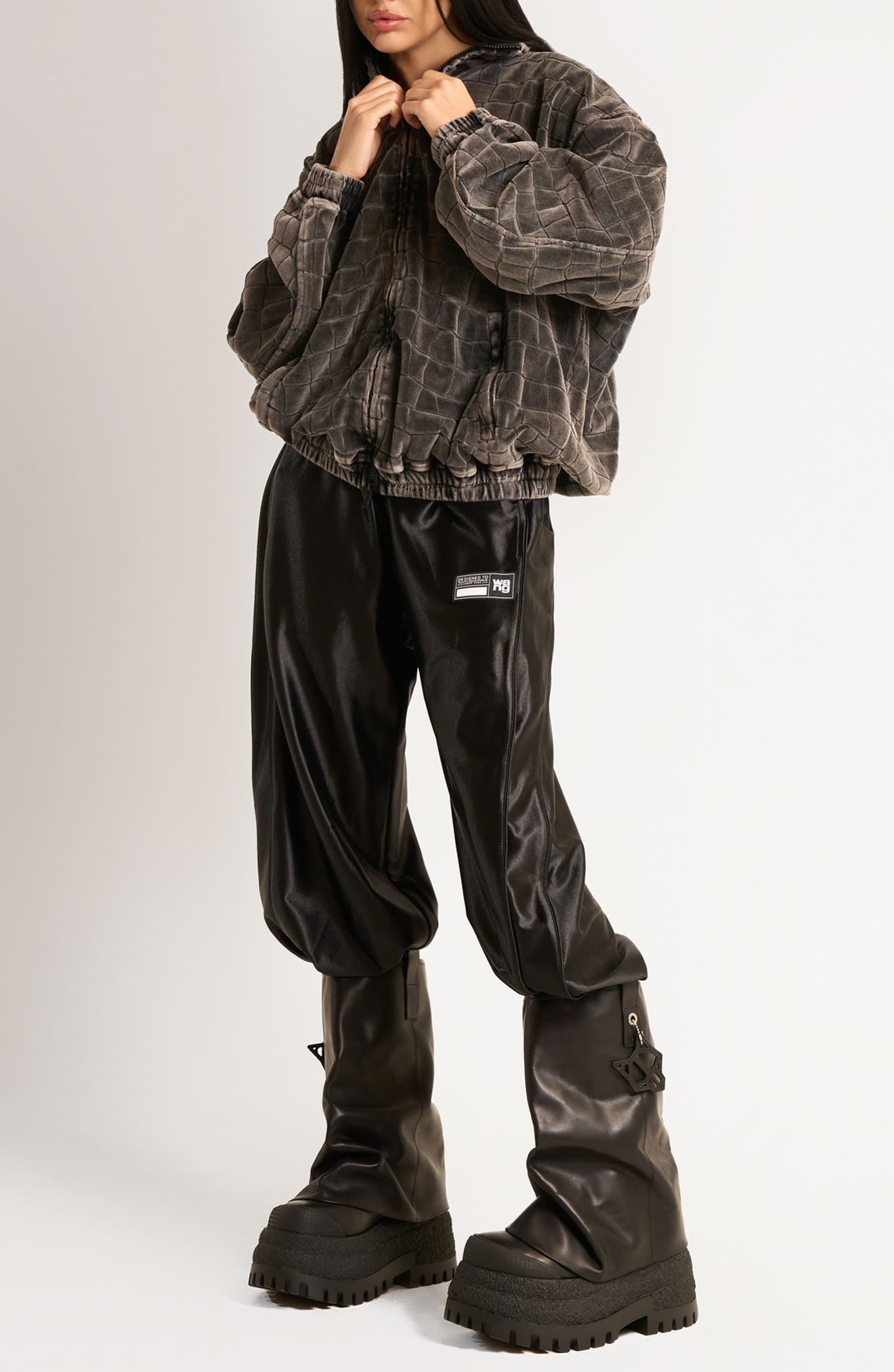 Naked Wolfe Disturb Platform Hooded Boot, Alternate, color, 