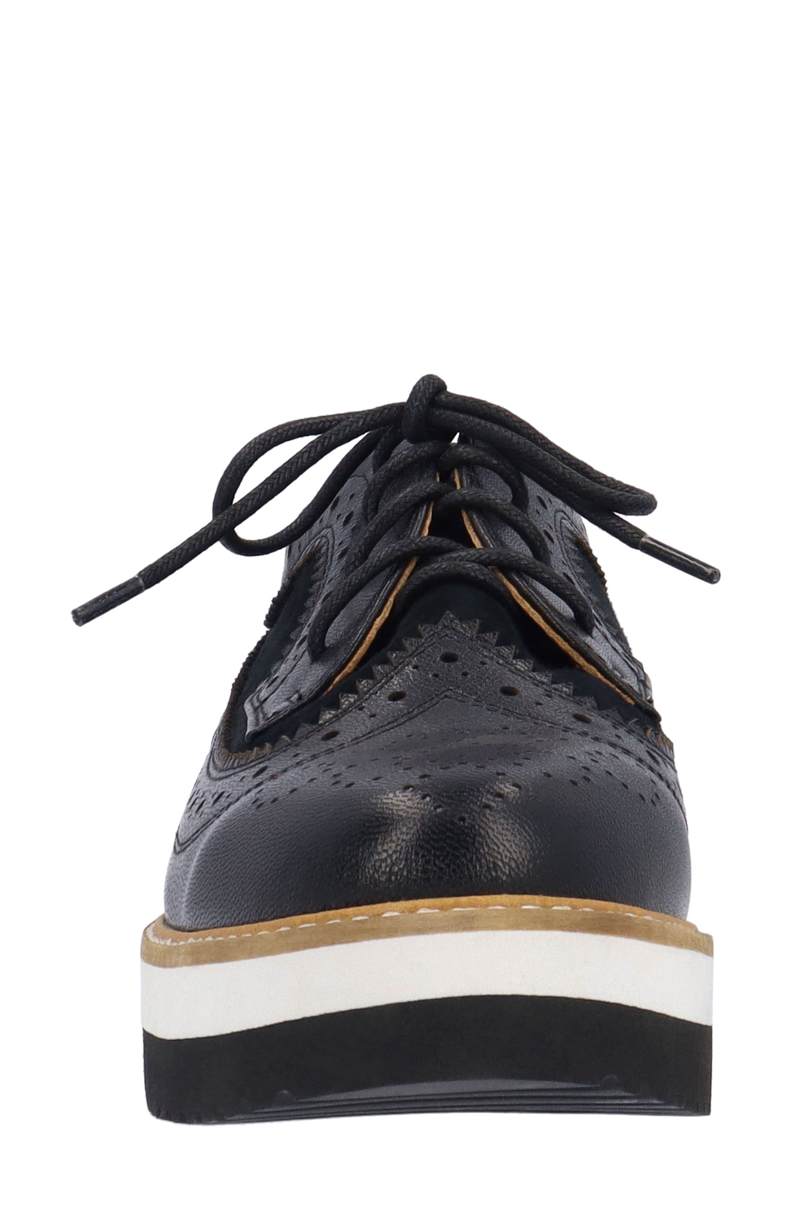 L'Amour des Pieds Zorielle Platform Oxford, Alternate, color, Black