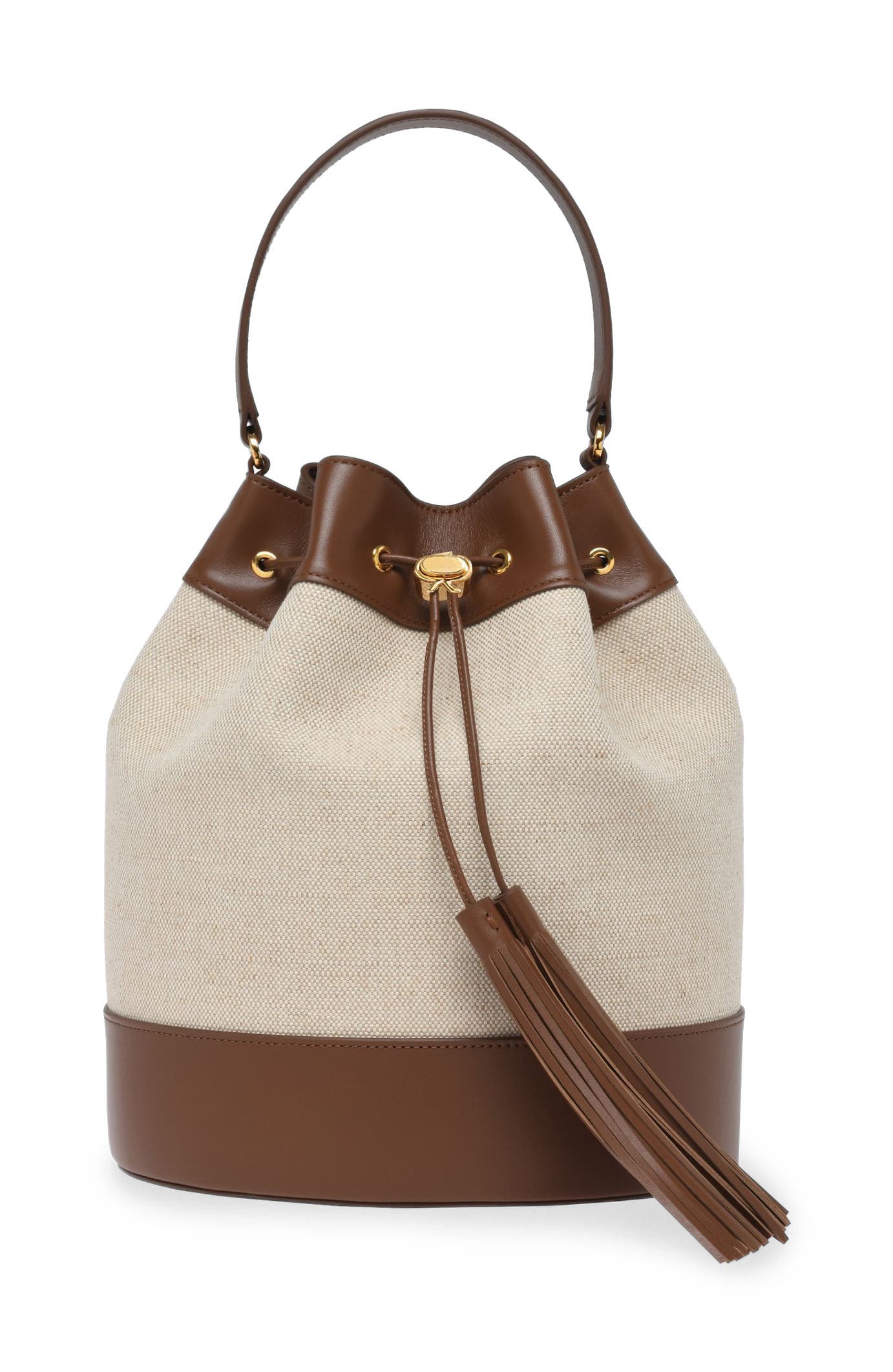  Ivory And Brown Leather