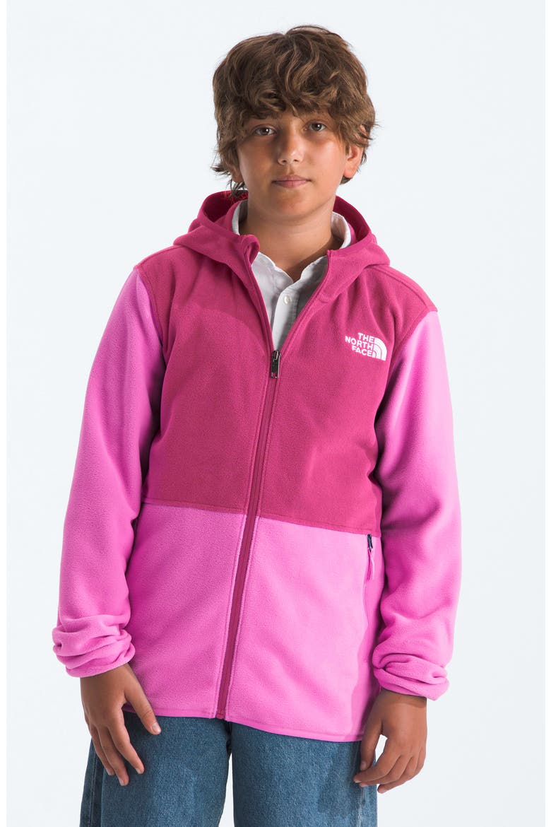 Kids' Glacier Polar Fleece Zip-Up Hoodie, Main, color, VIOLET CROCUS/ FUCHSIA FLASH