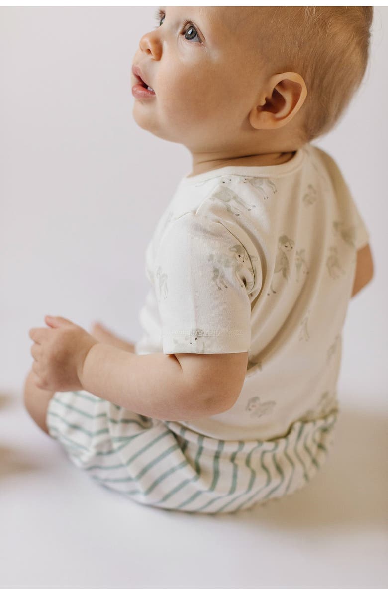 Pehr Follow Me Organic Cotton Bodysuit, Alternate, color, 