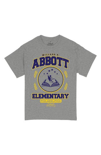 Ripple Junction Abbott Elementary Athletic Graphic T-shirt In Gray