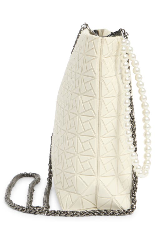 Patrizia Luca Box Pattern Clutch In White