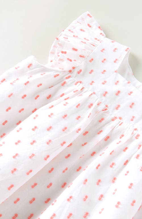 Nordstrom Square Neck Cotton Flutter Top & Shorts Set In Pink