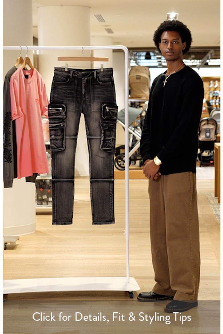 Slate Cargo Skinny Jeans video