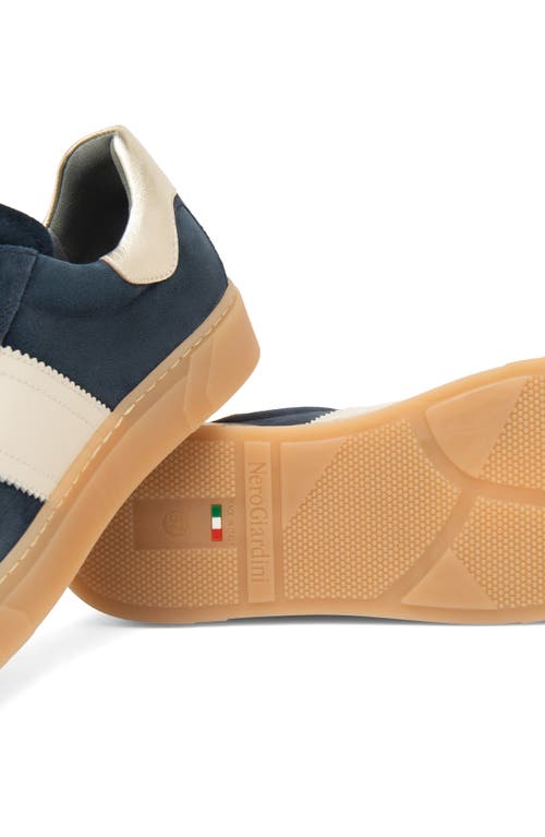 Nerogiardini Retro Low Top Sneaker In Blue