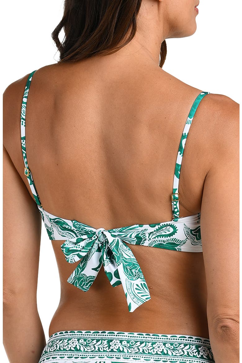 Botanical Brocade Cutout Bikini Top, Alternate, color, JUNGLE