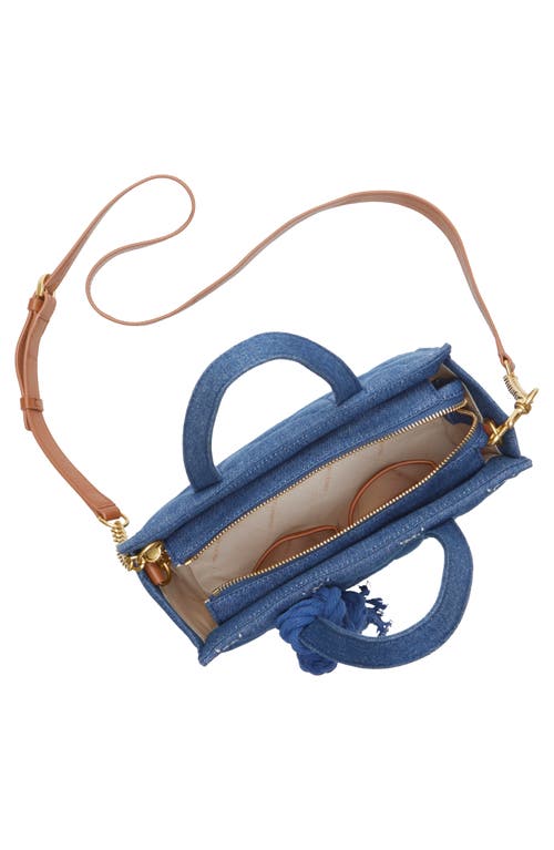 Vince Camuto Barry Quilted Denim Top Handle Bag