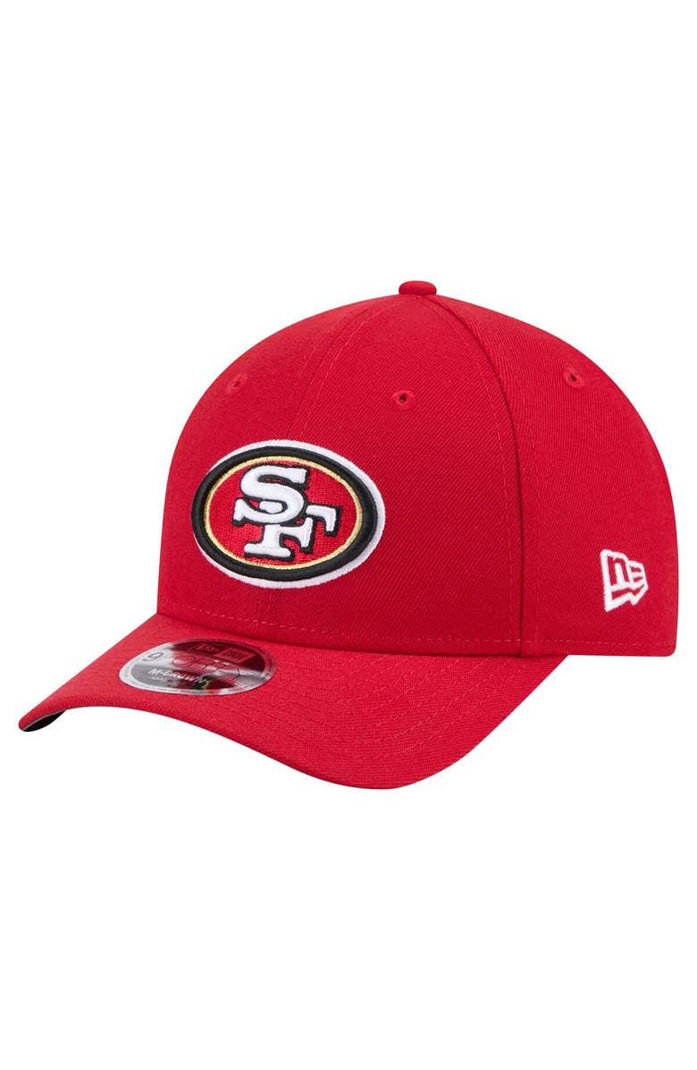 New Era Men's New Era Scarlet San Francisco 49ers Team Collection 9FORTY M-Crown Adjustable Hat, Main, color, Scarlet