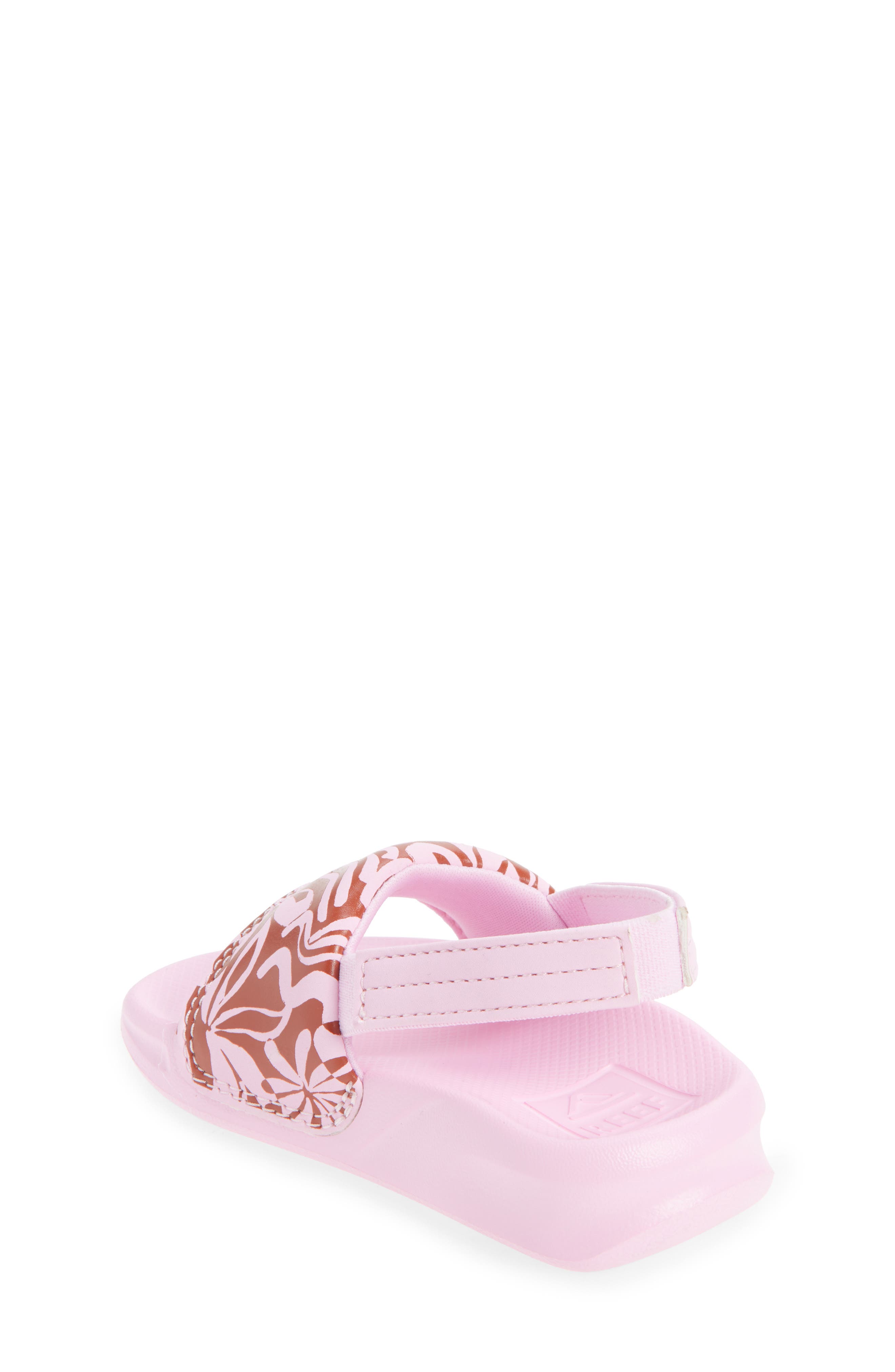 Reef Kids' Little One Slide Sandal, Alternate, color, Pink Modern Floral