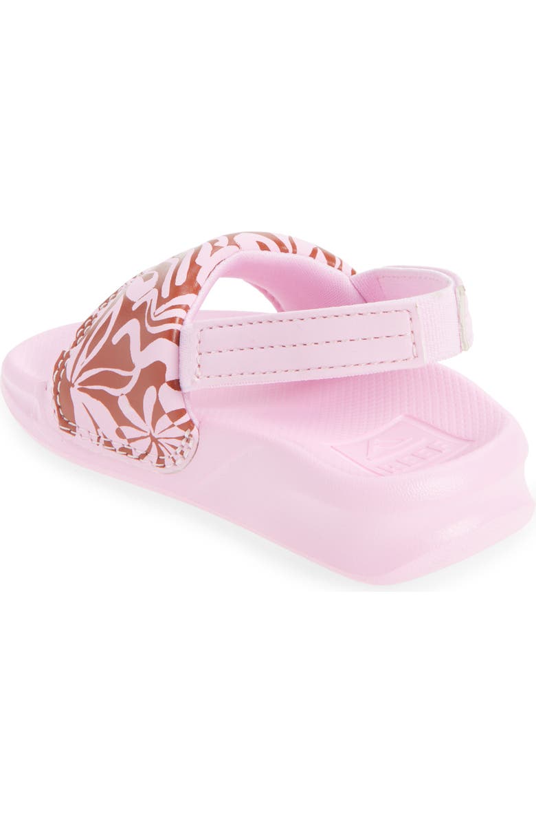 Reef Kids' Little One Slide Sandal, Alternate, color, Pink Modern Floral