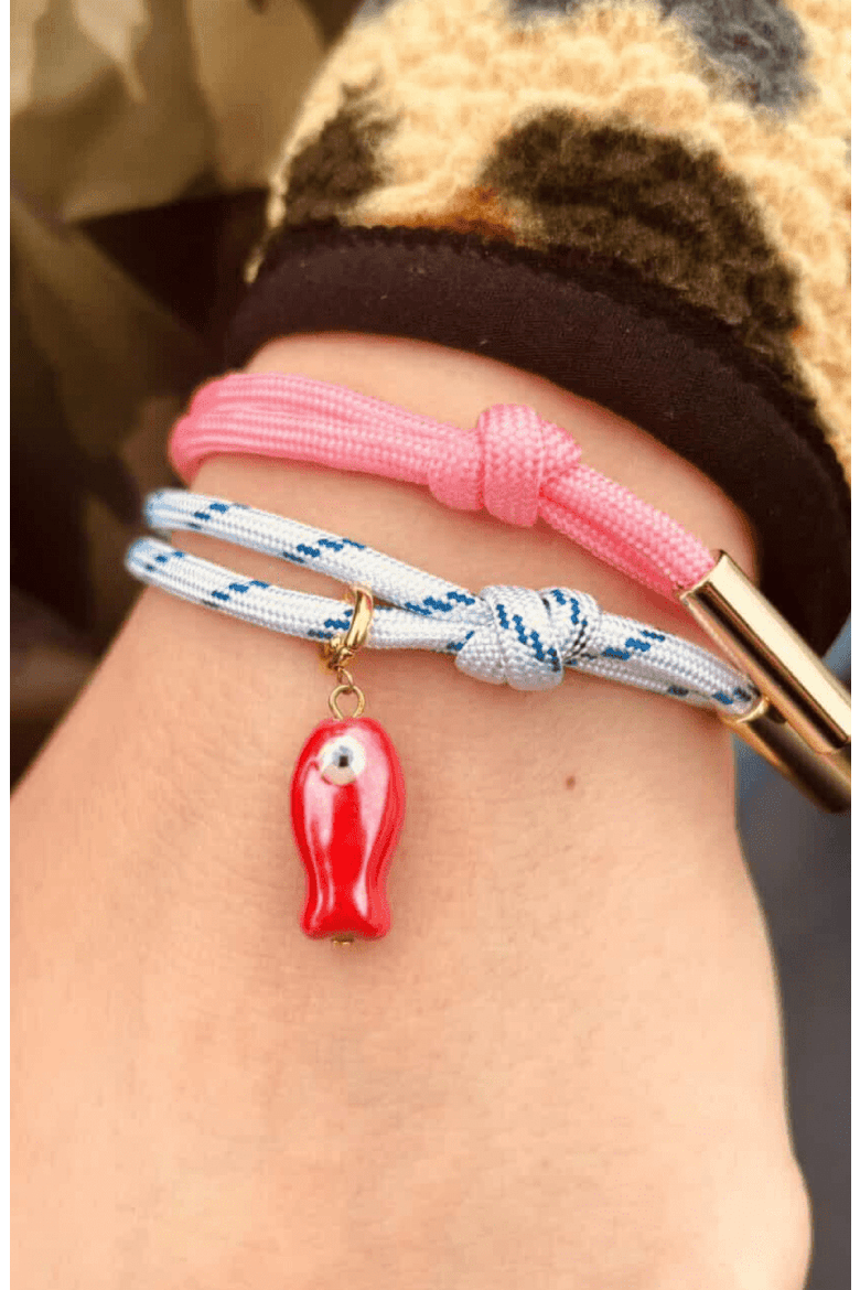 Fish Charm, Alternate, color, Red