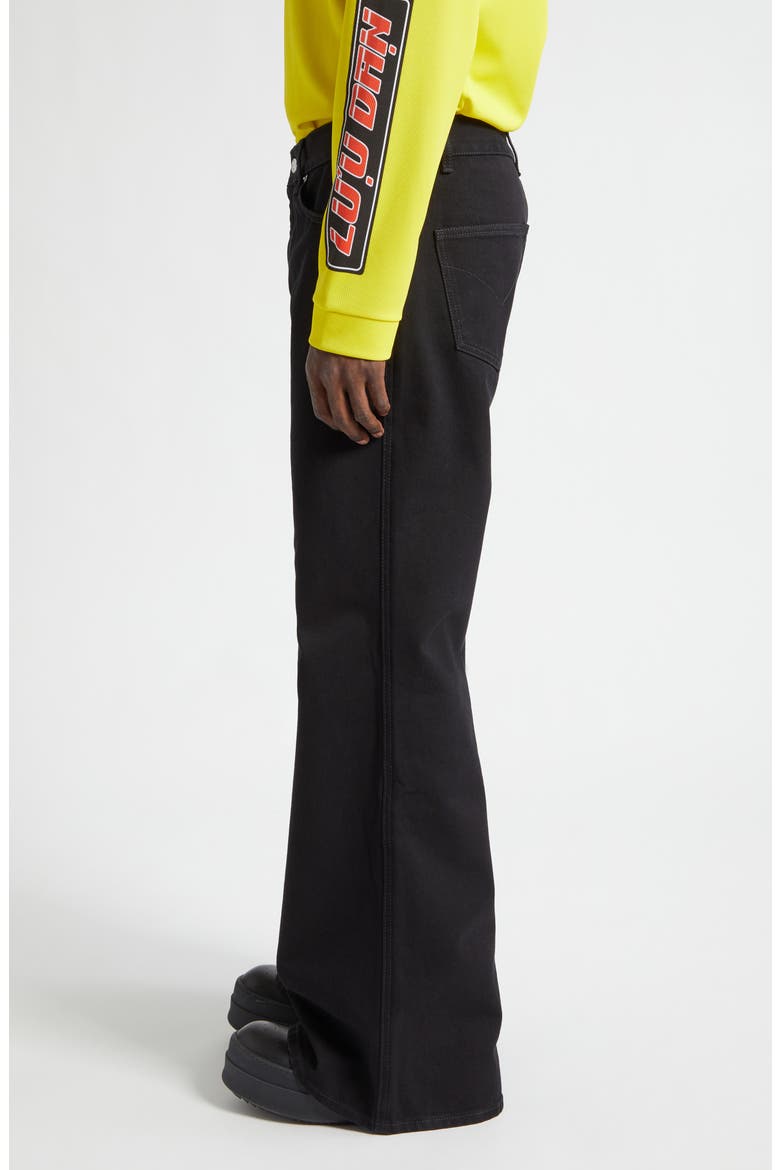 Phat Slouchy Flare Jeans, Alternate, color, BLACK RINSE