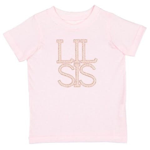 Lil Sis Pearl Patch Short Sleeve T-Shirt (Baby & Toddler)