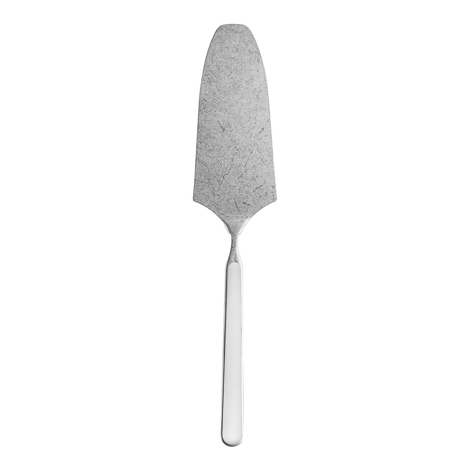 Mepra Fantasia Pewter Cake Server In White