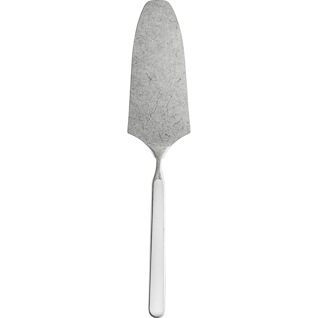 Mepra Fantasia Pewter Cake Server In White
