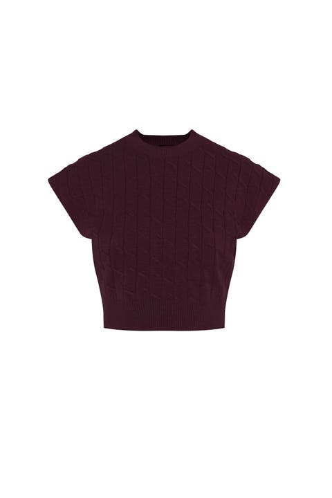 Cable Knit Soft Stretch Vest