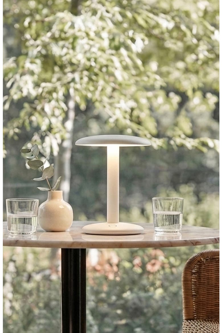 Zeno 7" Portable LED Table Lamp, Alternate, color, Cream