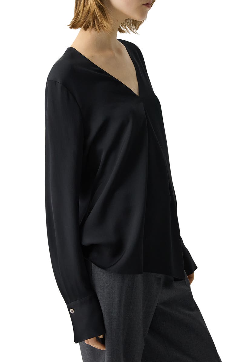 Theory Hidden Slit Silk Top, Alternate, color,