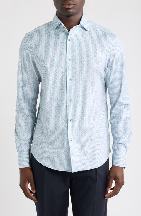Devon OoohCotton® Print Button-Up Shirt