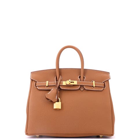 Birkin Handbag Brown Togo with Gold Hardware 25