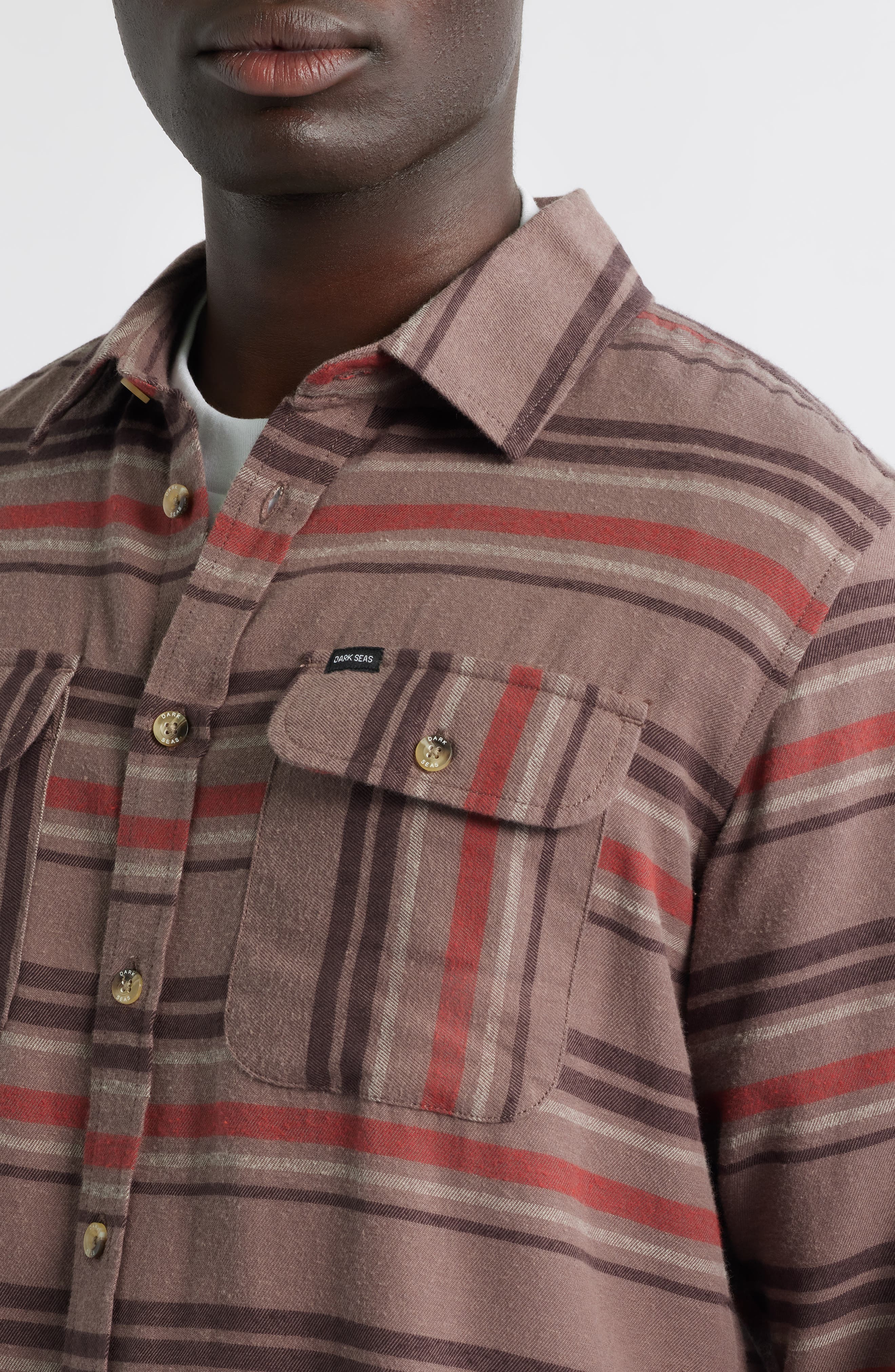 Briarcreek Stripe Flannel Button-Up Shirt - image 4