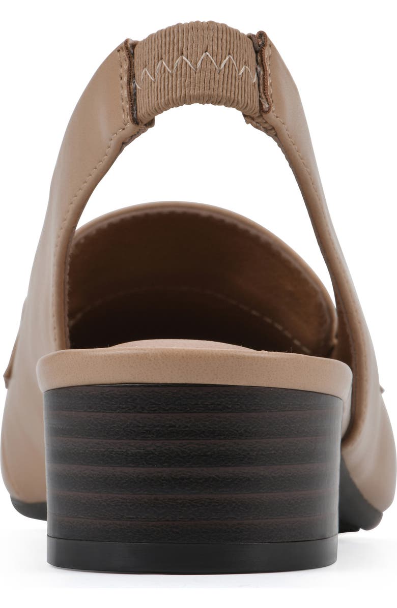 White Mountain Footwear Boreal Slingback Mule, Alternate, color, Beige/ Smooth Leather