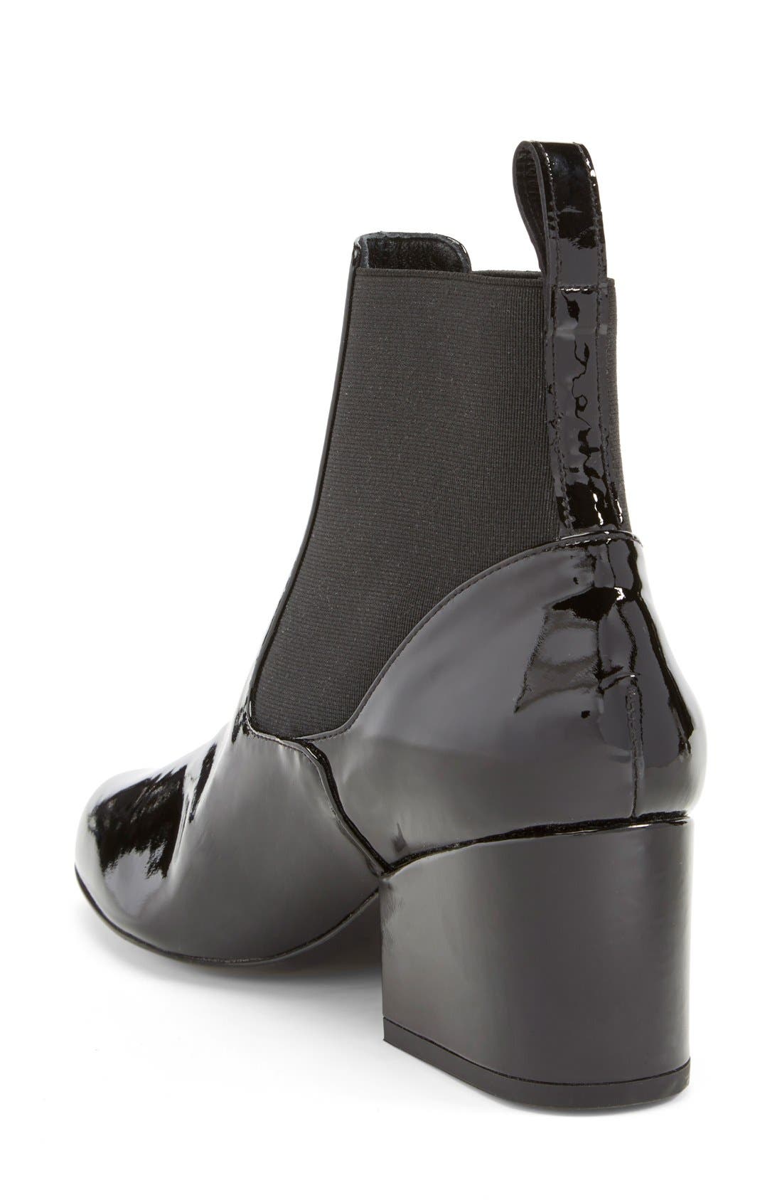 'Moon' Chelsea Boot, Alternate, color, BLACK PATENT
