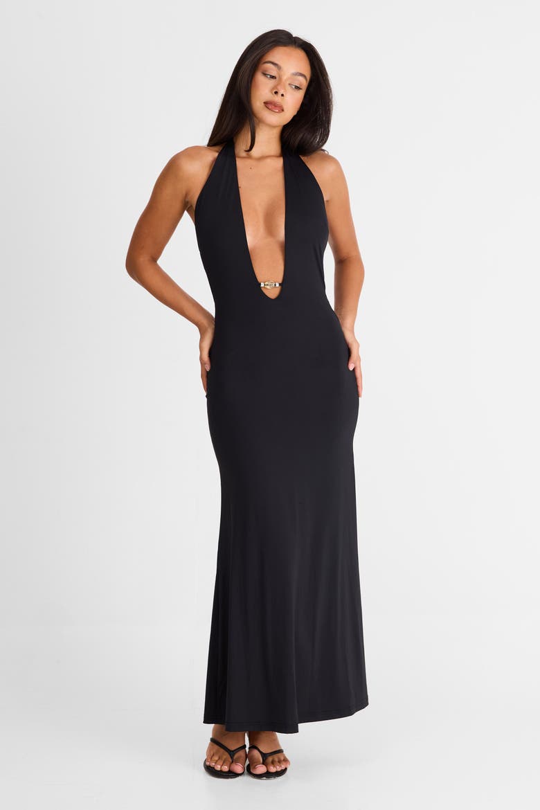 Solene Maxi Dress, Alternate, color, Black