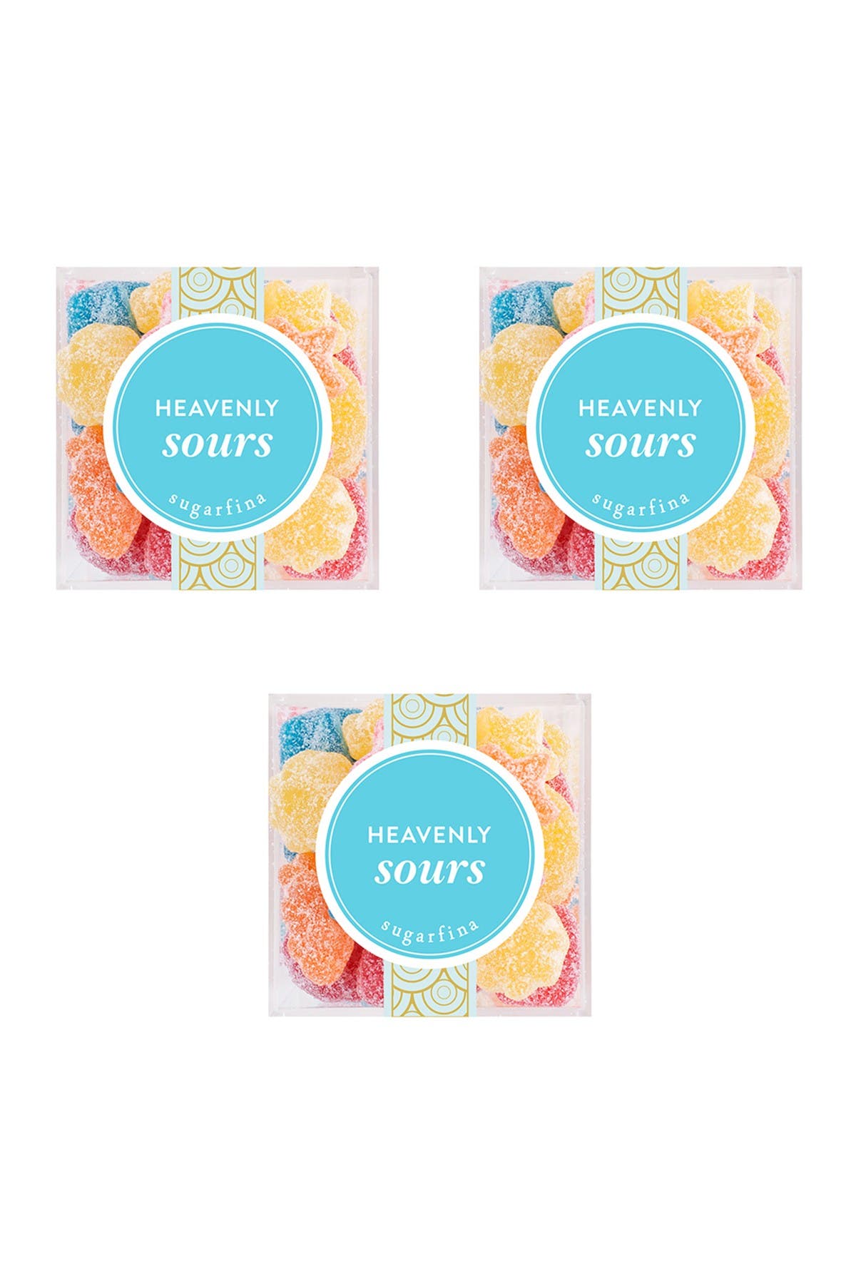 sugarfina Heavenly Sours - Small Cube 3-Piece Kit