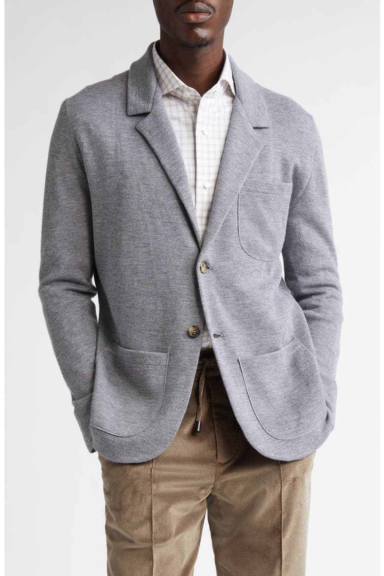 The Sweater Jacket, Main, color, GREY