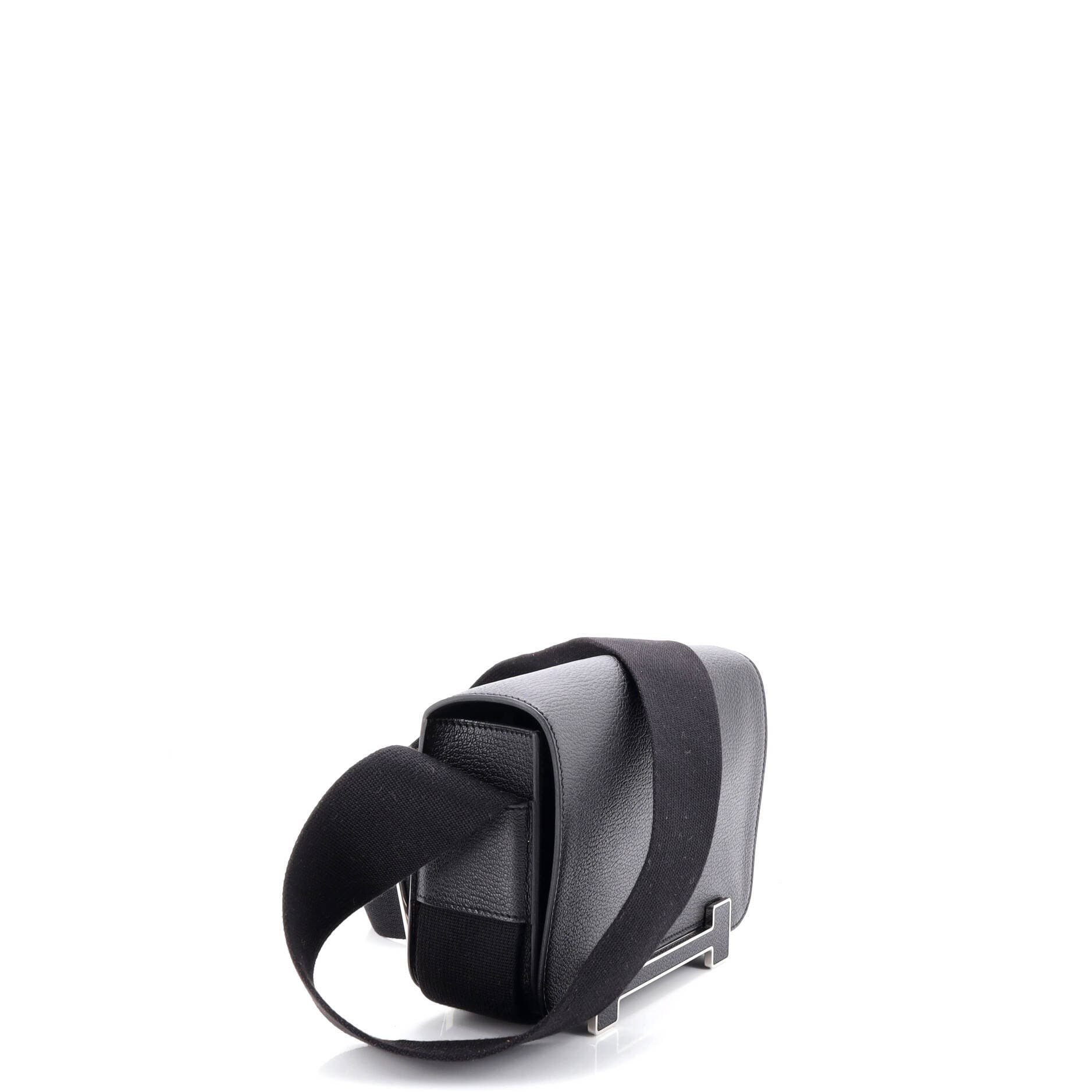 Pre-Owned Hermes Geta Bag Chevre Mysore, Alternate, color, Noir