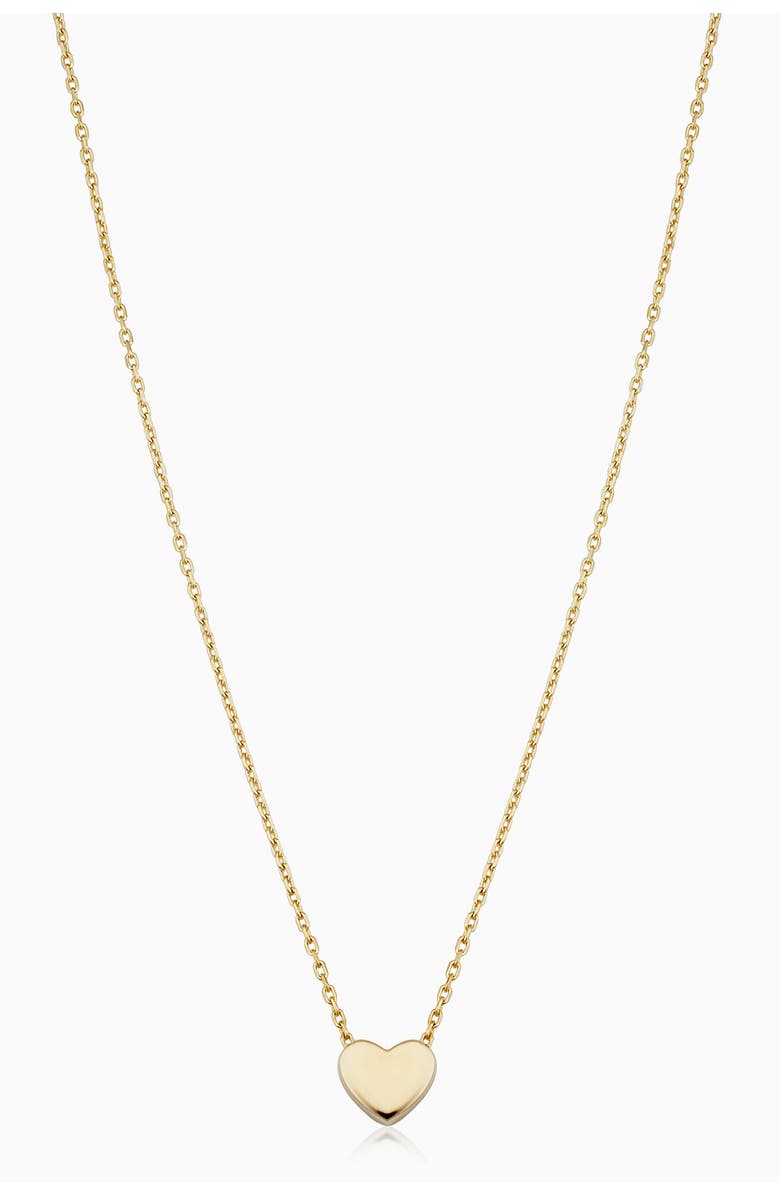 Oradina 14K Yellow Gold Sweet Heart Pendant Necklace, Main, color, Yellow Gold