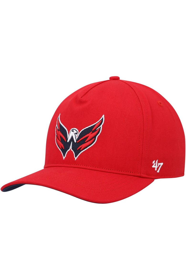 Men's '47 Red Washington Capitals Primary Hitch Snapback Hat, Main, color, Red