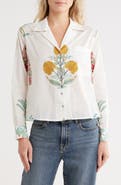 JASON WU Floral Notch Collar Button-Up Shirt
