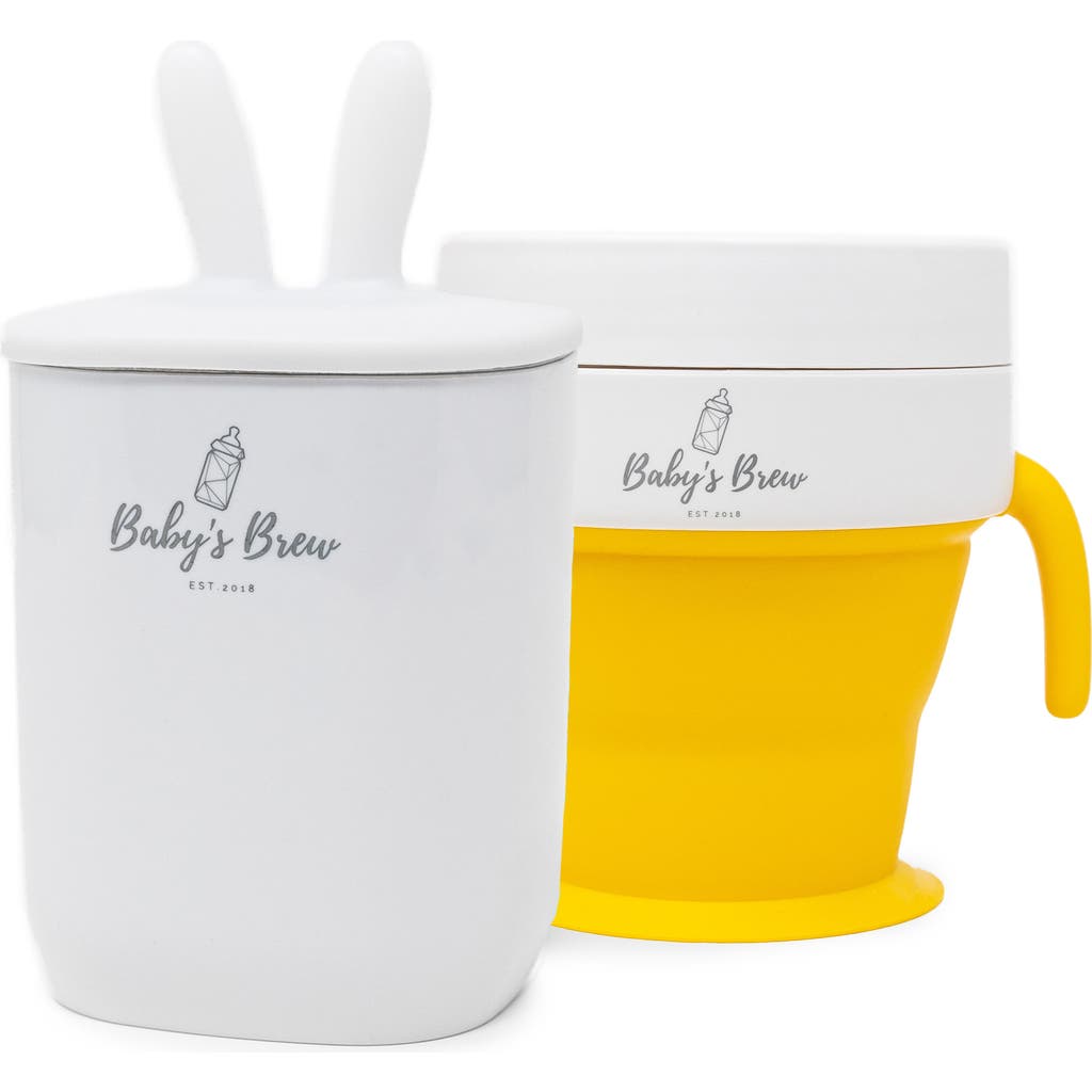 Baby's Brew The 2-in-1 Snack & Drink Cup in Yellow  product
