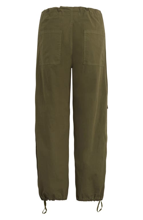 Hudson Jeans Stretch Cotton Parachute Cargo Pants In Green