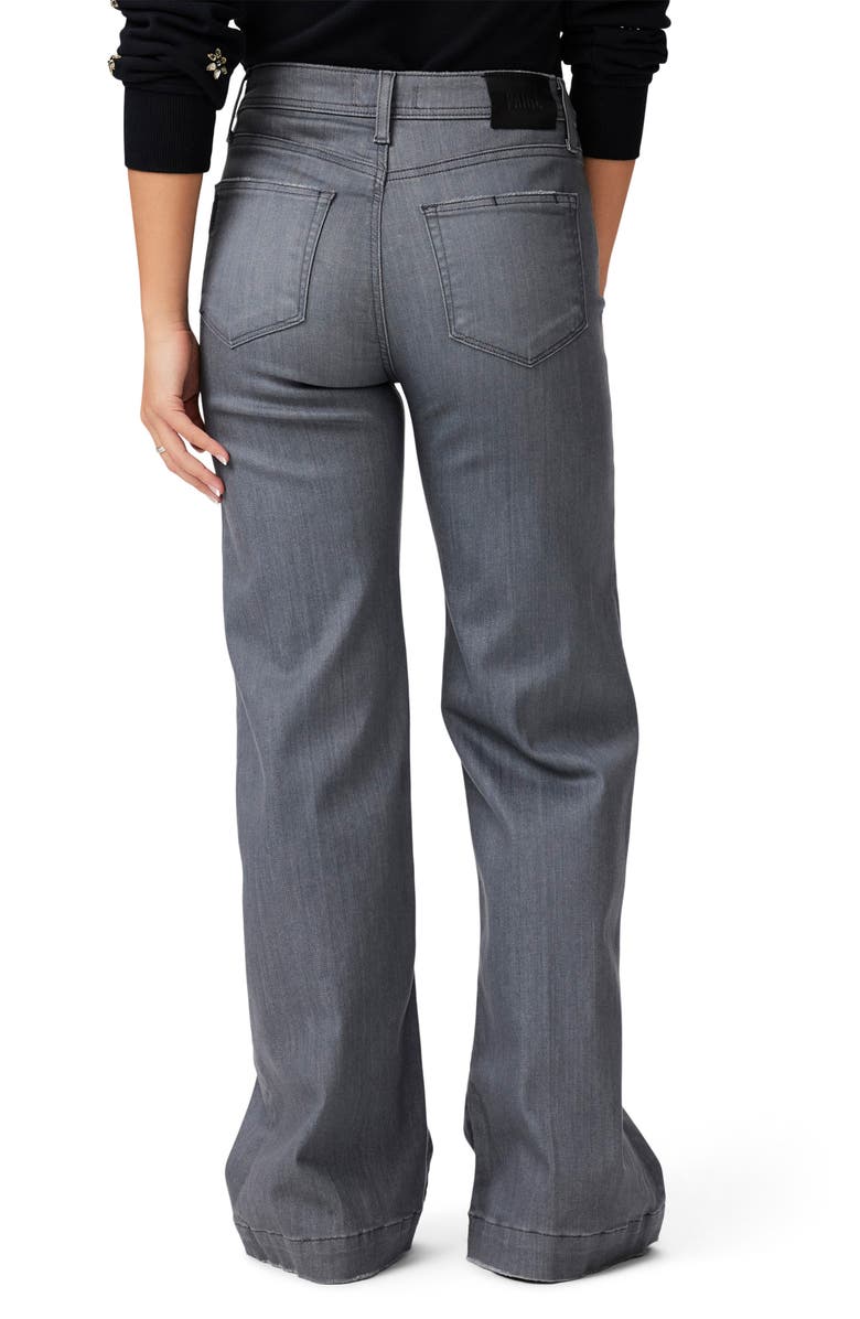 PAIGE Leenah Distressed High Waist Wide Leg Jeans, Alternate, color, 