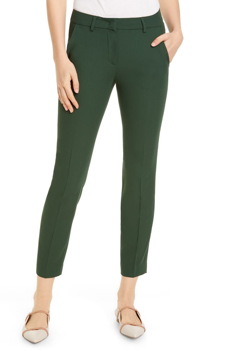 Fabiana Filippi Slim Wool Pants, Main, color, 