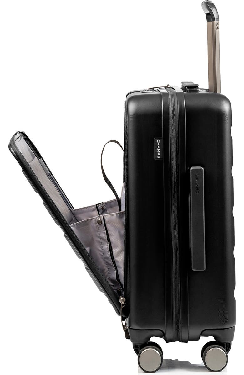 CHAMPS Tech 2-Piece Wheeled Luggage Set, Alternate, color, Black