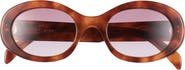 CELINE Triomphe 52mm Oval Sunglasses