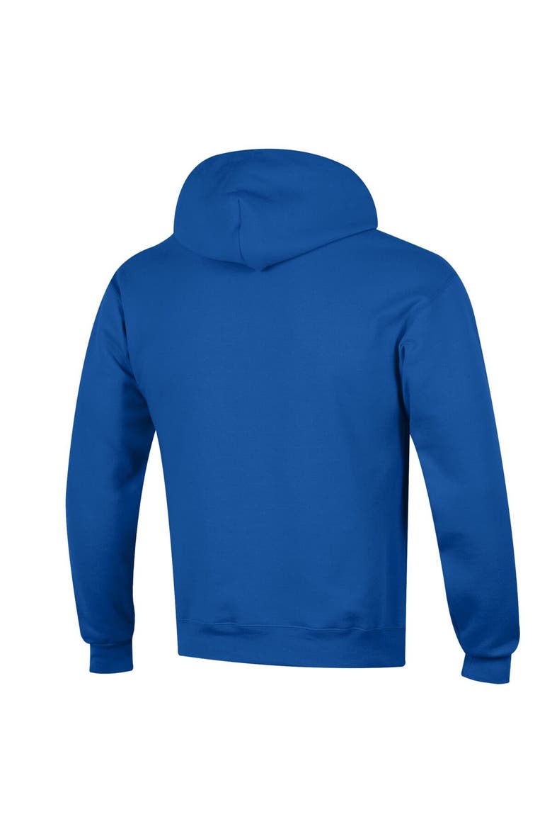 Men's Champion  Royal Pitt Panthers Basic Arch Fleece Pullover Hoodie, Alternate, color, Royal