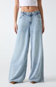 GUESS Wide Leg Jeans