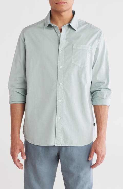 Clearwater Stretch Cotton Poplin Button-Up Shirt