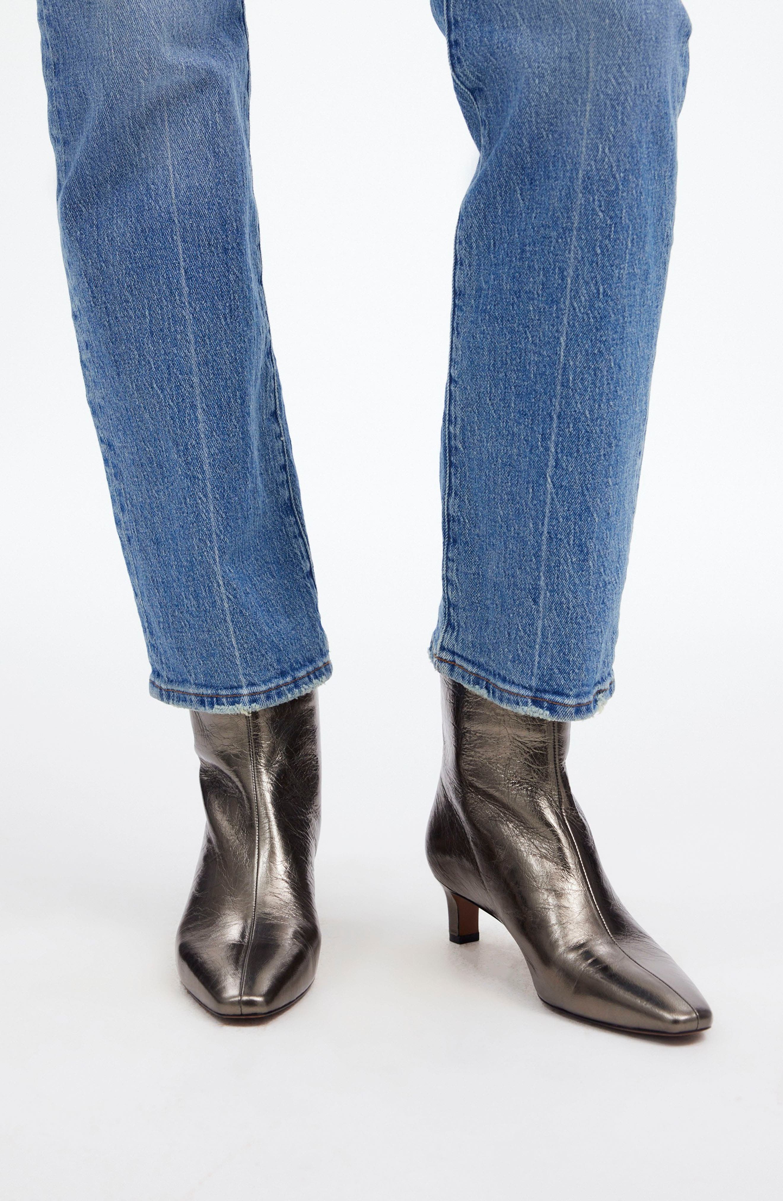 Madewell The Dimes Kitten Heel Boot, Alternate, color, 